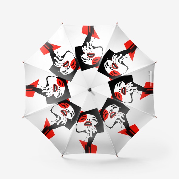 Зонт «Геометрия и лицо»