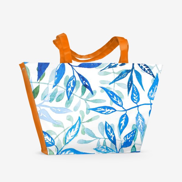 Пляжная сумка «Синие веточки»