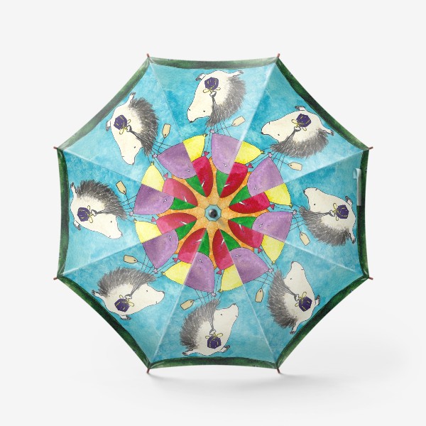 Зонт «Ежик с шариками. Настроение праздника на каждый день!»