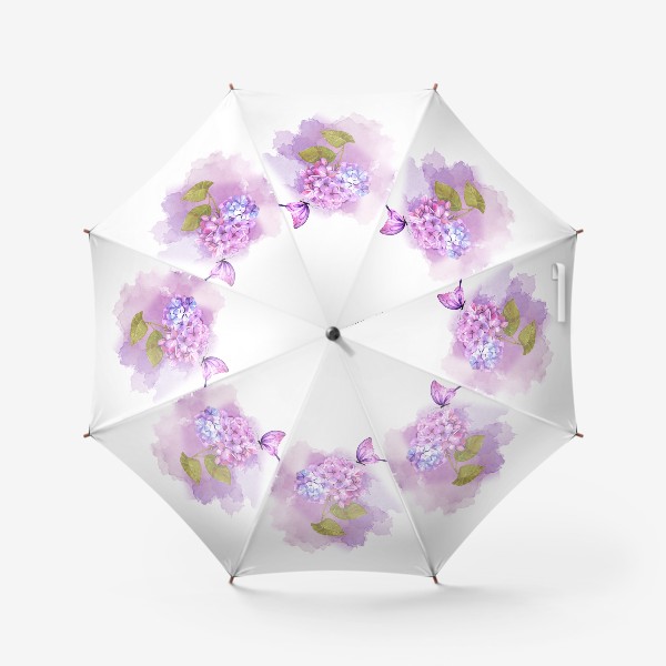Зонт «розовая гортензия»