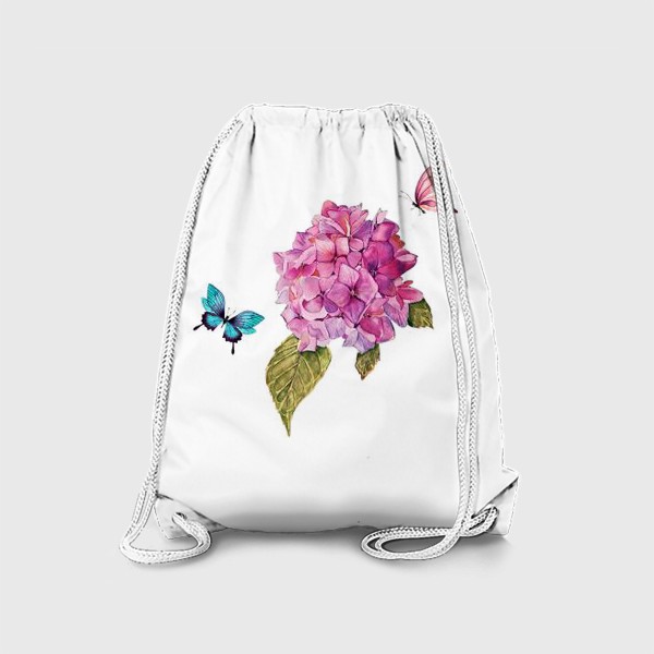 Рюкзак «гортензия и бабочки»