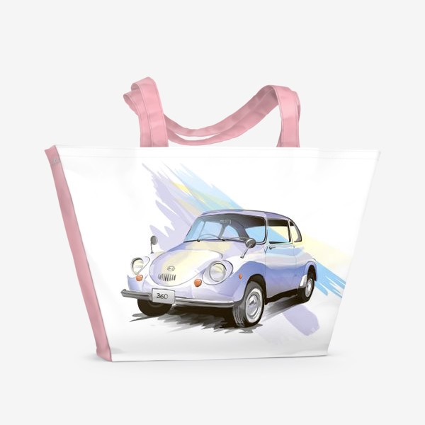 Пляжная сумка «Автомобиль ретро. Subaru 360»