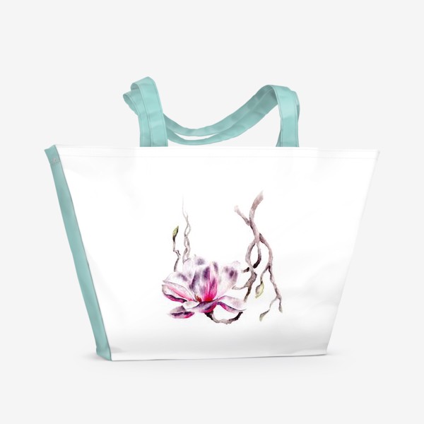 Пляжная сумка «Цветок магнолия»