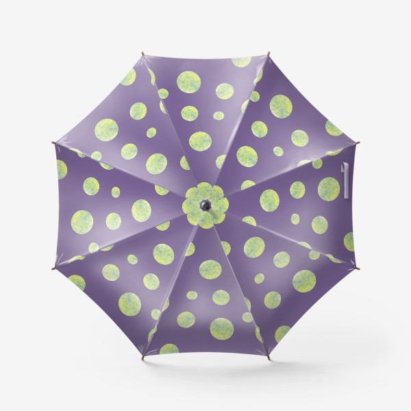 Зонт «Горох на сиреневом фоне»