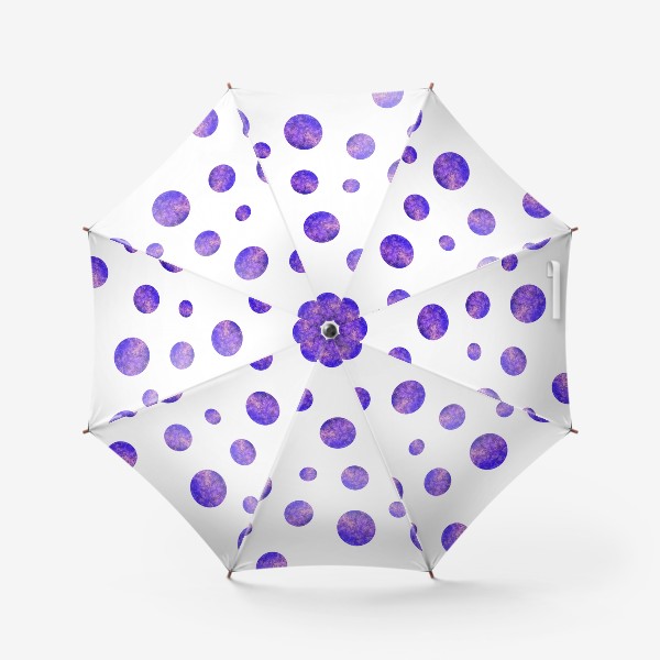 Зонт «Горох на белом фоне»