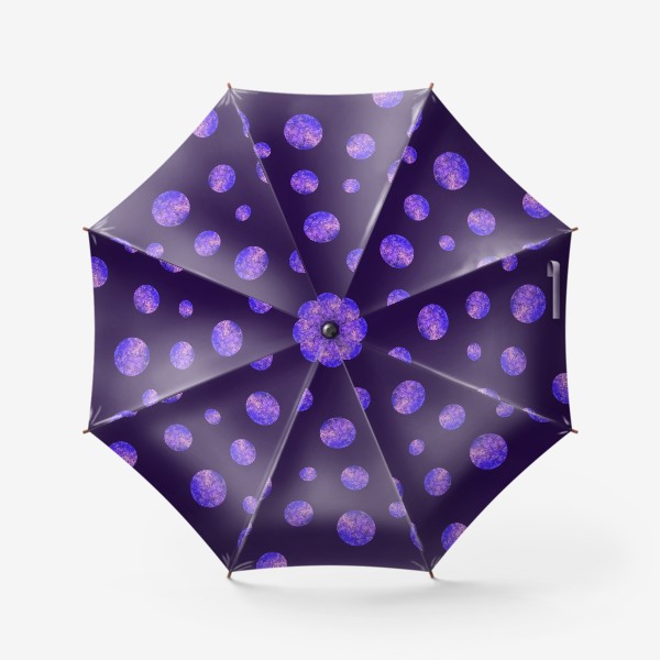 Зонт «Горох на темном фоне»
