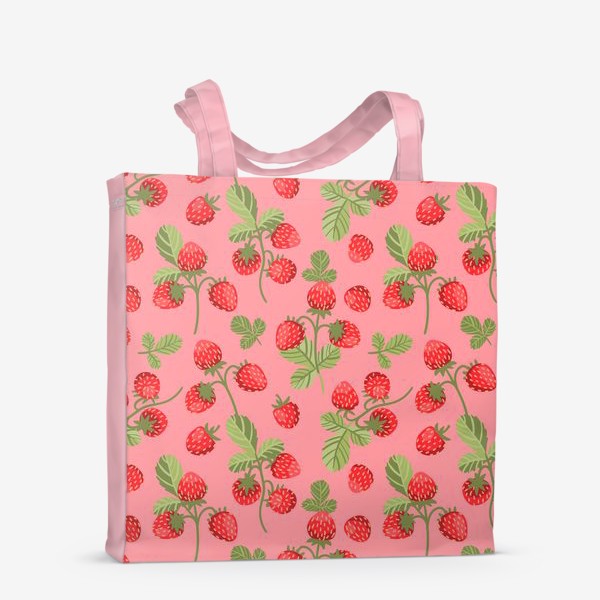 Сумка-шоппер «Розовая земляника»