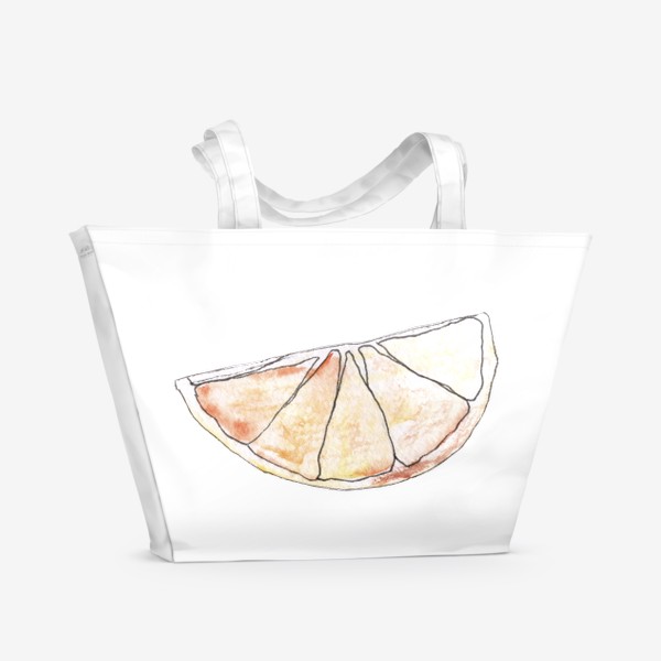 Пляжная сумка «Долька апельсина. Цитрус рулит: цвет, вкус, аромат!»
