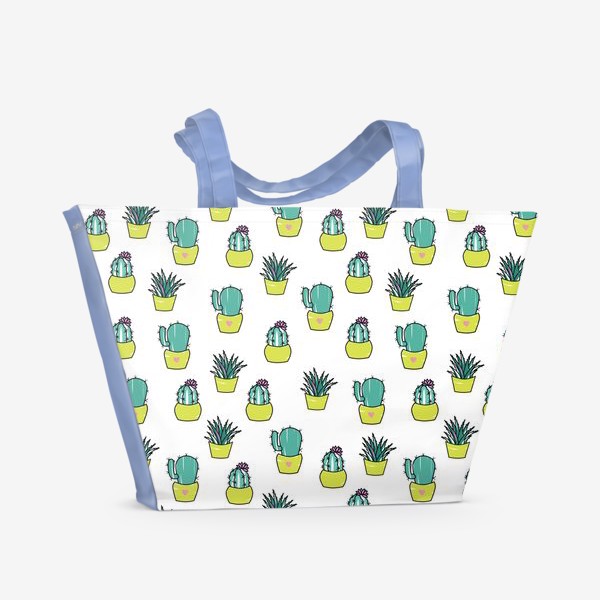 Пляжная сумка «Яркие кактусы»