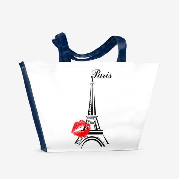 Пляжная сумка «Париж,Эйфелева башня»