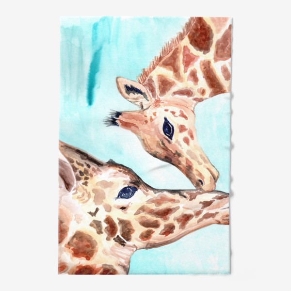 Полотенце «Жирафы. Вся любовь в одном прикосновении»