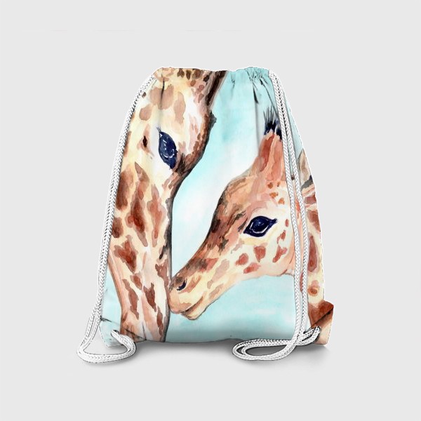 Рюкзак «Жирафы. Вся любовь в одном прикосновении»