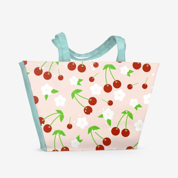 Пляжная сумка «вишня»