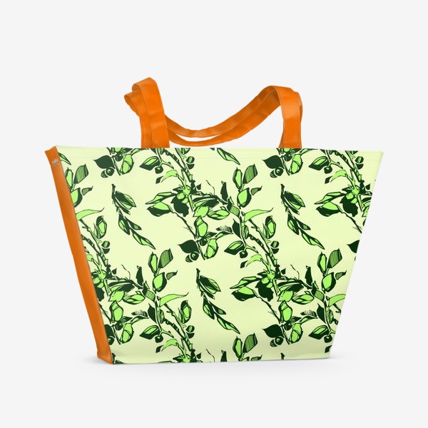 Пляжная сумка «Яблоня в цвету»