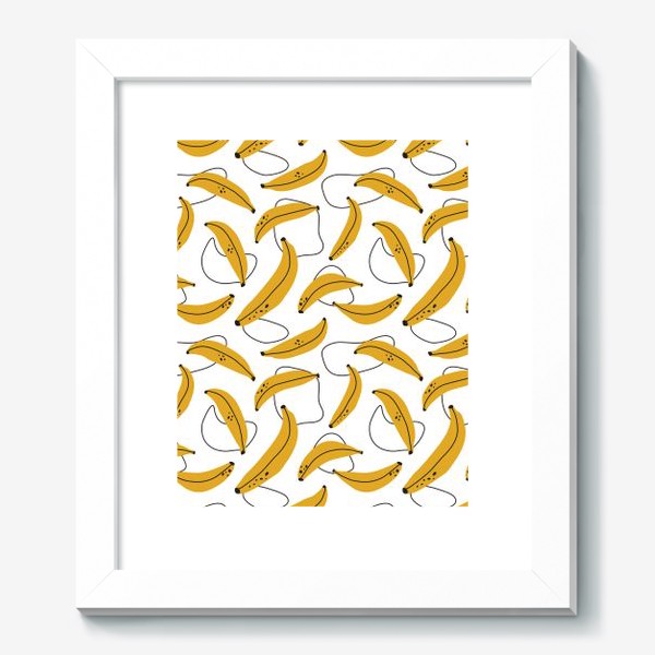 Картина «Бананы на белом фоне»