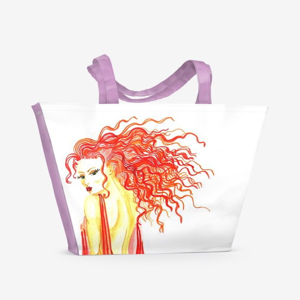 Пляжная сумка «Рыжая девушка»