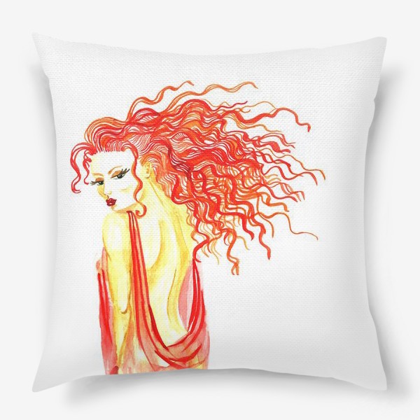 Подушка «Рыжая девушка»