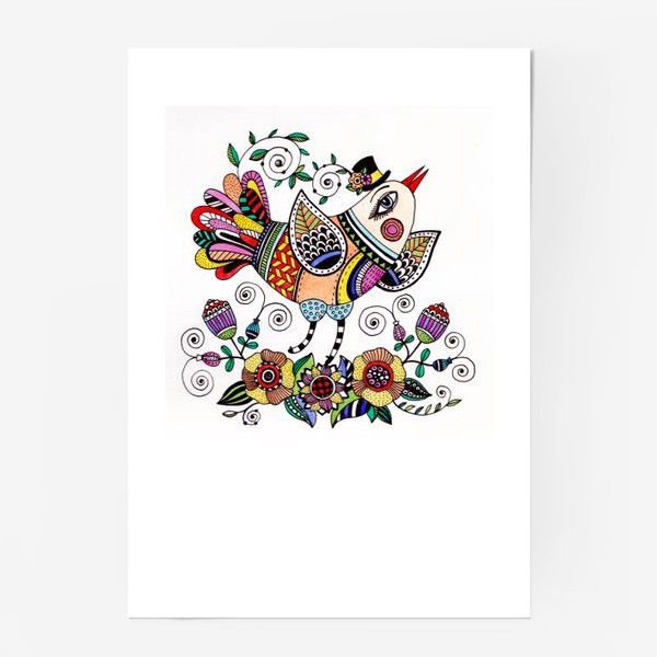 Постер «Птица в любви»