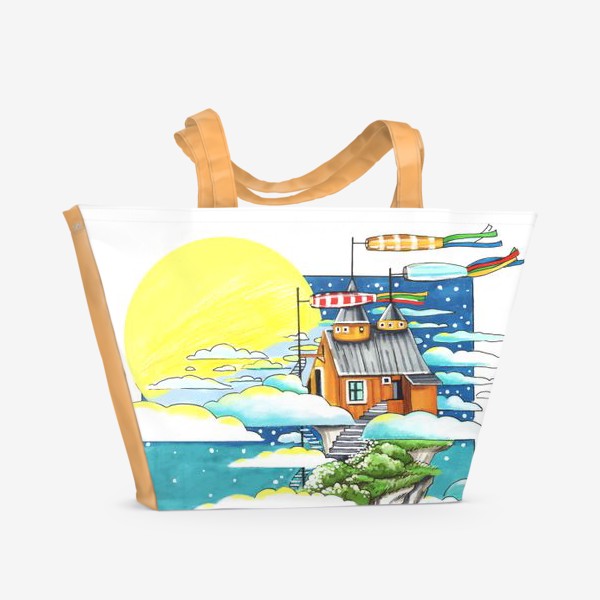 Пляжная сумка «Сказочный мир»