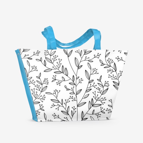 Пляжная сумка «Flower sketch»