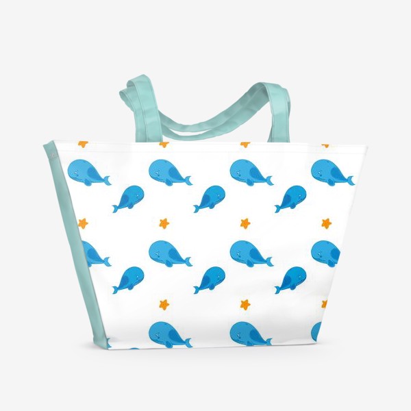 Пляжная сумка «Семья китов»