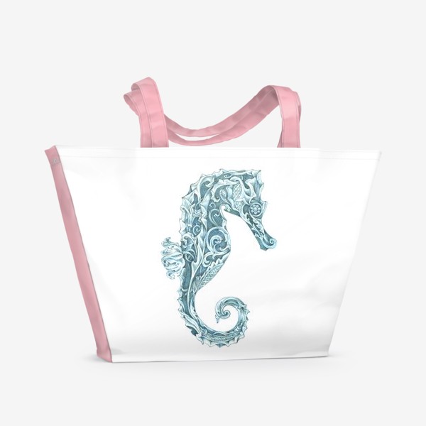 Пляжная сумка &laquo;Морской конёк стилизованный&raquo;