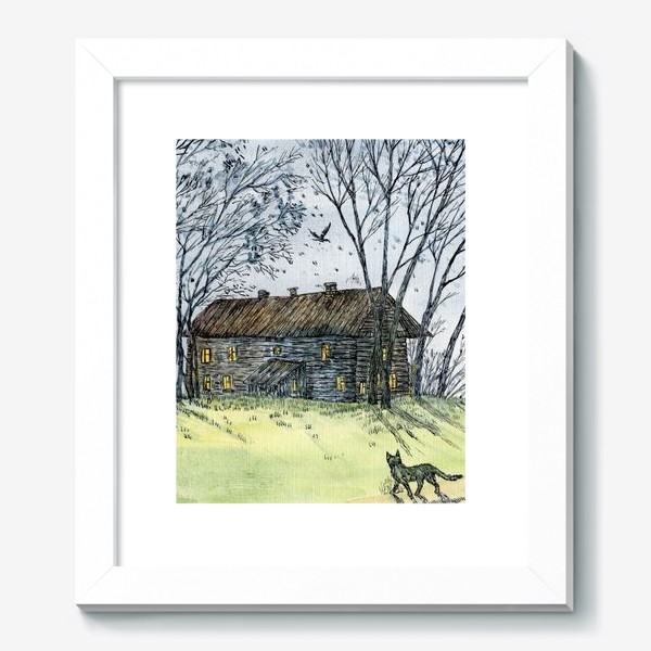 Картина «Осень в деревне»