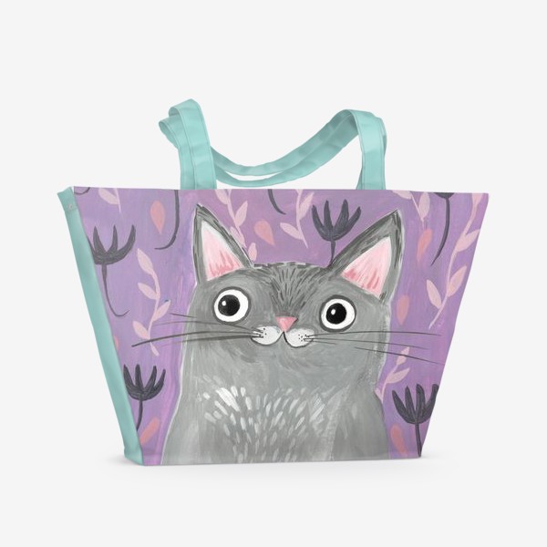 Пляжная сумка «Милый кот»