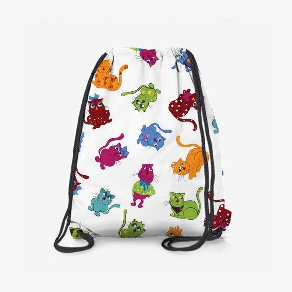 Рюкзак «Разноцветные коты»