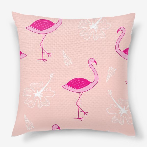 Подушка «flamingos»
