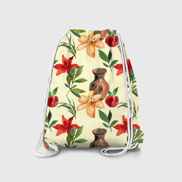 Рюкзак «кувшин и цветы»