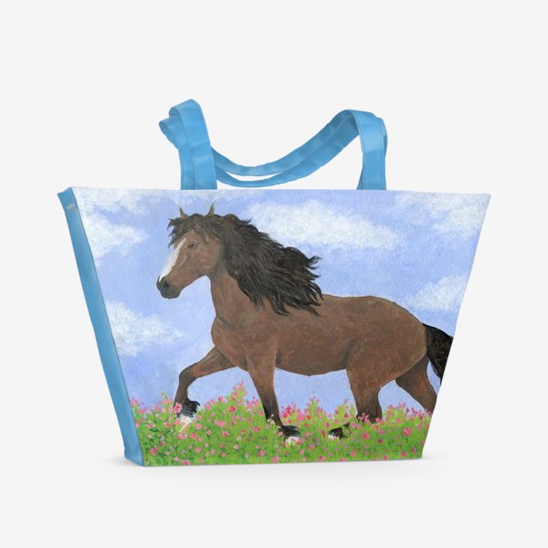 Пляжная сумка «Бегущая лошадь »