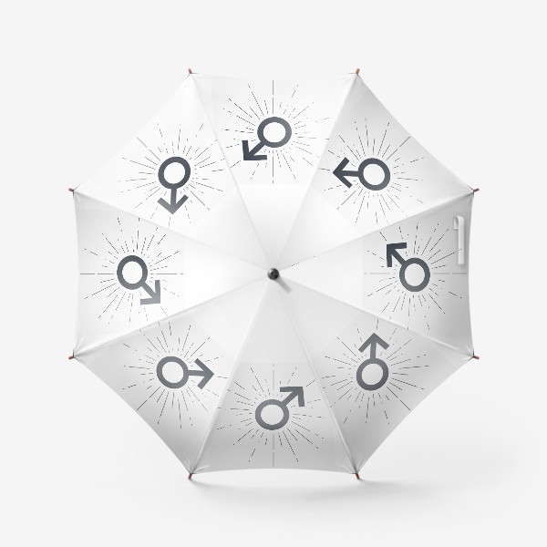 Зонт «Значек Марса, мужской символ»