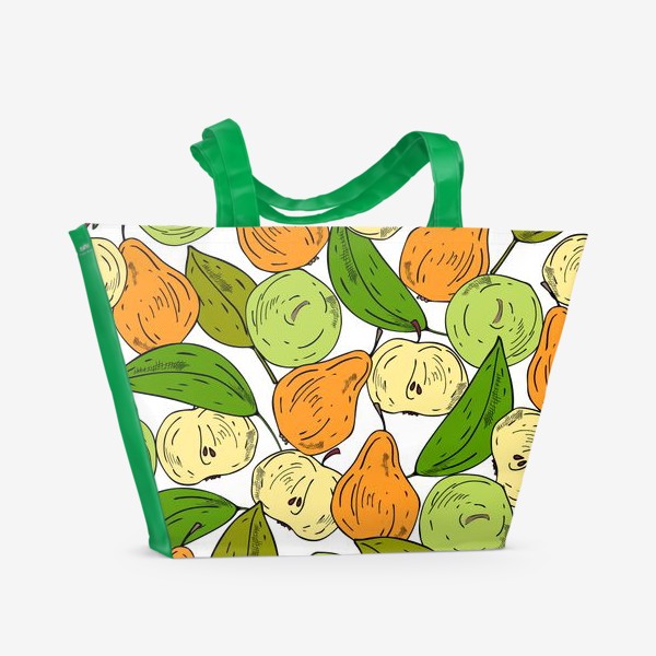 Пляжная сумка «яблоки и груши»