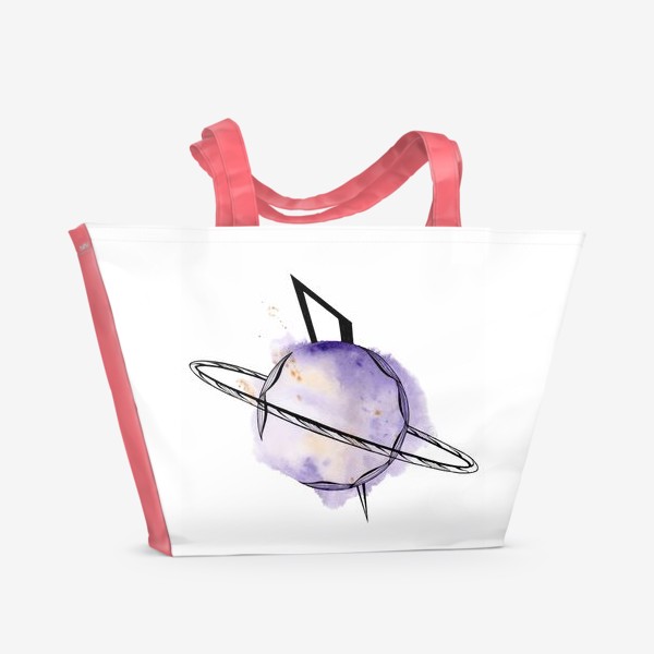 Пляжная сумка «Планета сатурн»