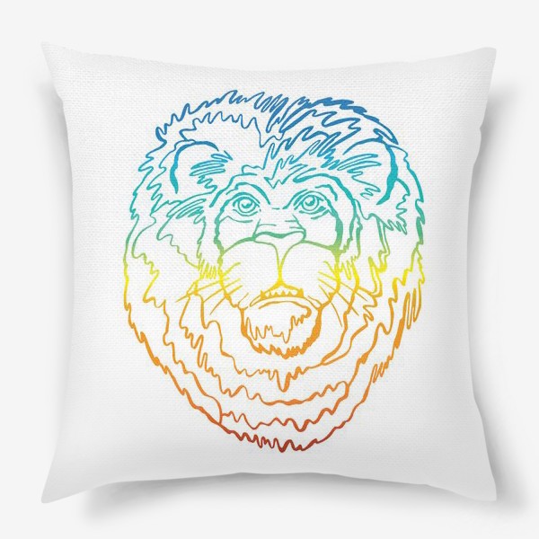 Подушка «Лев в цвете»