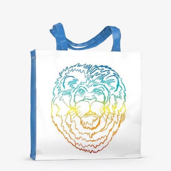 Сумка-шоппер «Лев в цвете»