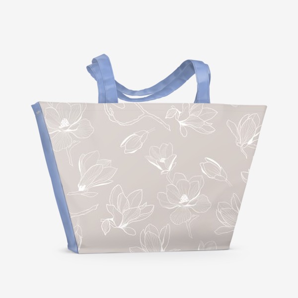 Пляжная сумка «Цветок магнолии»