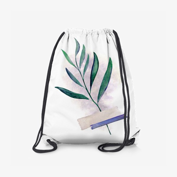 Рюкзак «Тропический листочек зафиксированный цветным скотчем»
