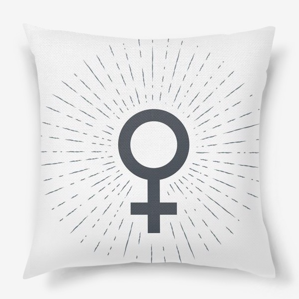 Подушка «Знак Венеры, женский символ»