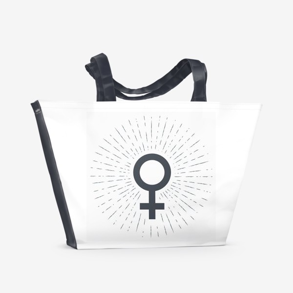 Пляжная сумка &laquo;Знак Венеры, женский символ&raquo;