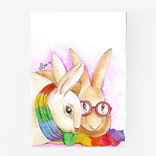 Постер «кролики»