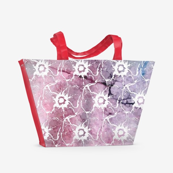 Пляжная сумка &laquo;Яркие цветы анемоны&raquo;