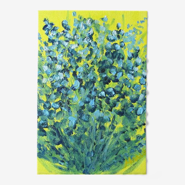 Полотенце «Голубые цветы»