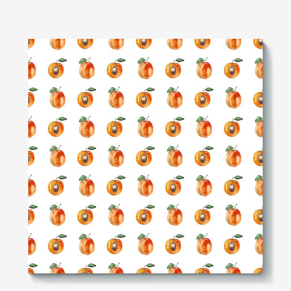 Холст «Сладкие абрикосы паттерн»
