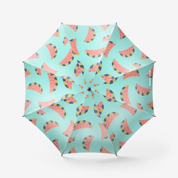 Зонт «Милые арбузы.  Ягоды, фрукты - летний принт. Нежный детский узор »