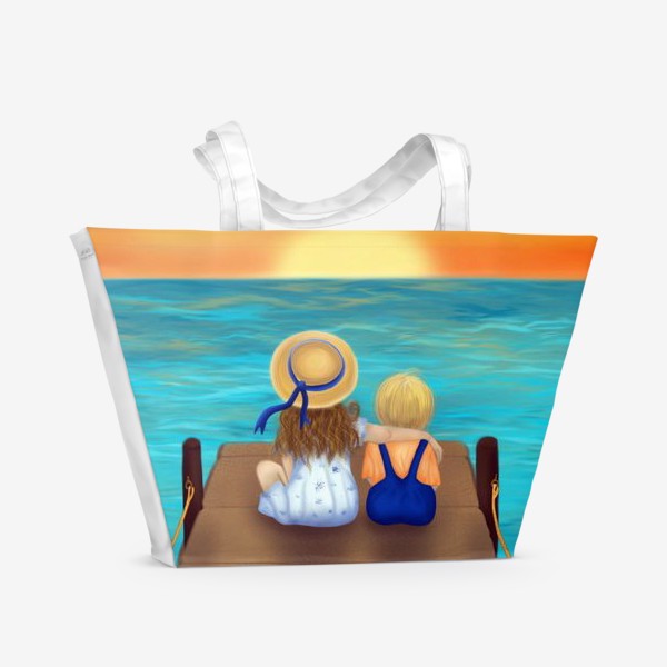 Пляжная сумка «Море. Закат»