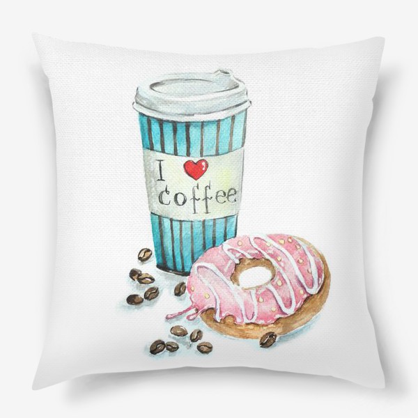 Подушка «i love coffee»