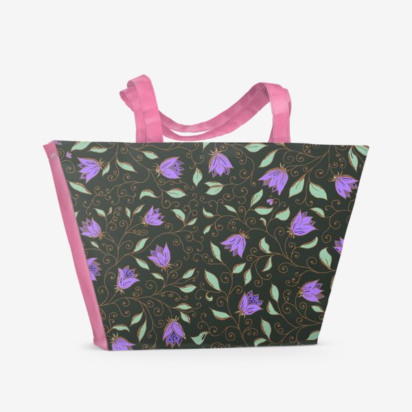Пляжная сумка «Полевые цветы. Арт 4»