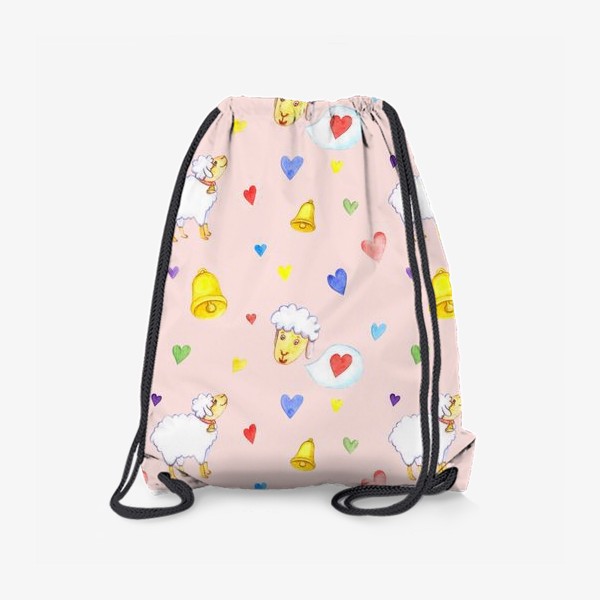 Рюкзак «Влюблённые барашки (на розовом фоне)»
